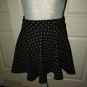 Polkadot Black and Tan skirt